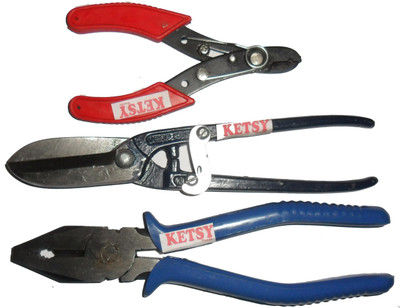 

Ketsy Home Hand Tool Kit(3 Tools), Blue;red;silver