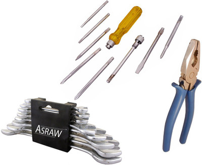 

Asraw Hand Tool Kit(11 Tools), Multicolor