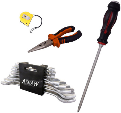 

Asraw Hand Tool Kit(12 Tools), Multicolor