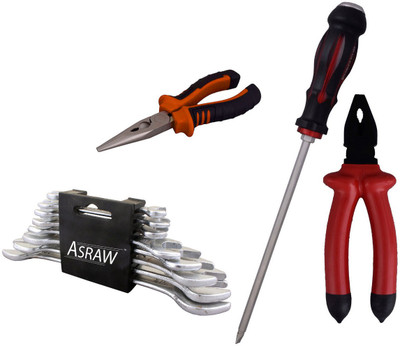 

Asraw Hand Tool Kit(12 Tools), Multicolor