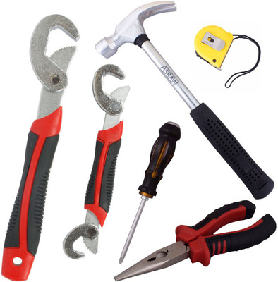 

Asraw Hand Tool Kit(6 Tools), Multicolor