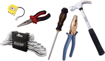 

Asraw Hand Tool Kit(14 Tools), Multicolor