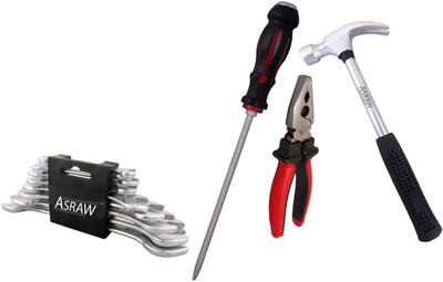 

Asraw Hand Tool Kit(12 Tools), Multicolor