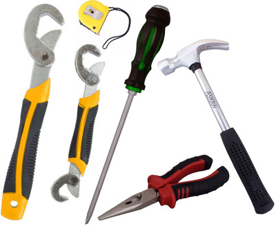 

Asraw Hand Tool Kit(6 Tools), Multicolor