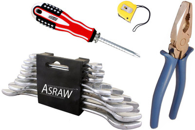 

Asraw Hand Tool Kit(12 Tools), Multicolor