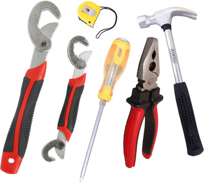 

Asraw Hand Tool Kit(6 Tools), Multicolor