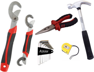 

Asraw Hand Tool Kit(6 Tools), Multicolor