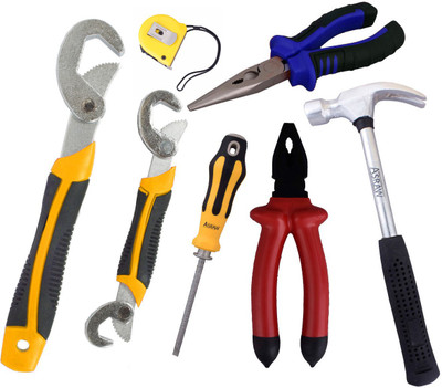 

Asraw Hand Tool Kit(7 Tools), Multicolor