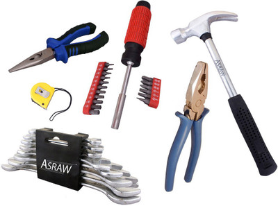 

Asraw Hand Tool Kit(14 Tools), Multicolor