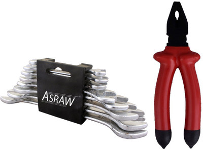 

Asraw Hand Tool Kit(10 Tools), Multicolor