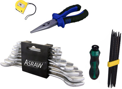 

Asraw Hand Tool Kit(12 Tools), Multicolor