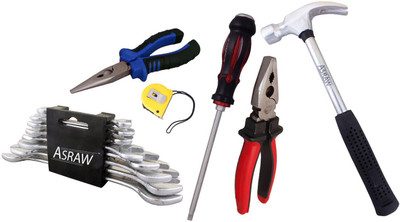 Asraw Hand Tool Kit(14 Tools), Multicolor
