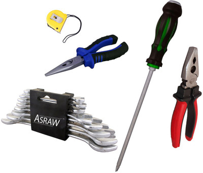 

Asraw Hand Tool Kit(13 Tools), Multicolor