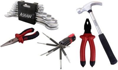

Asraw Hand Tool Kit(13 Tools), Multicolor