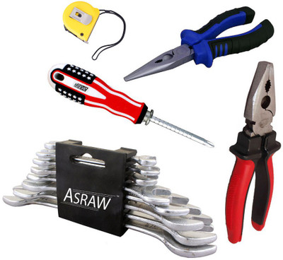 

Asraw Hand Tool Kit(13 Tools), Multicolor