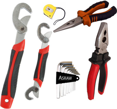 

Asraw Hand Tool Kit(6 Tools), Multicolor