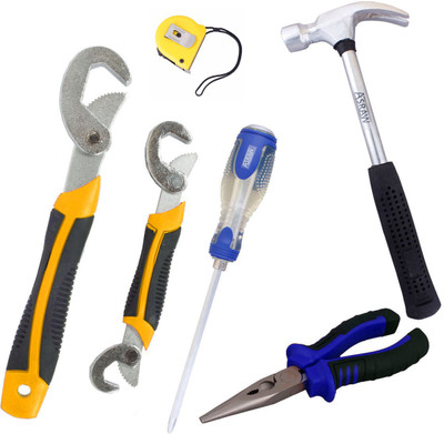 

Asraw Hand Tool Kit(6 Tools), Multicolor