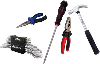 

Asraw Hand Tool Kit(13 Tools), Multicolor