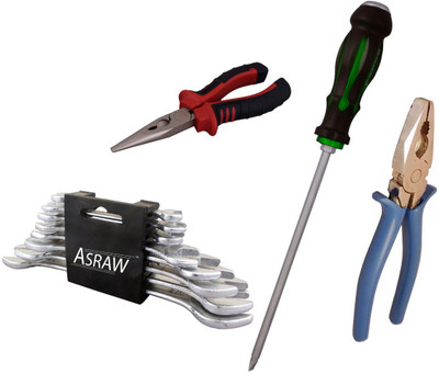 

Asraw Hand Tool Kit(12 Tools), Multicolor