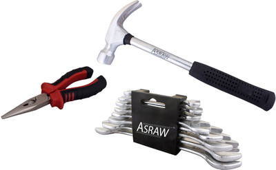 

Asraw Hand Tool Kit(11 Tools), Multicolor