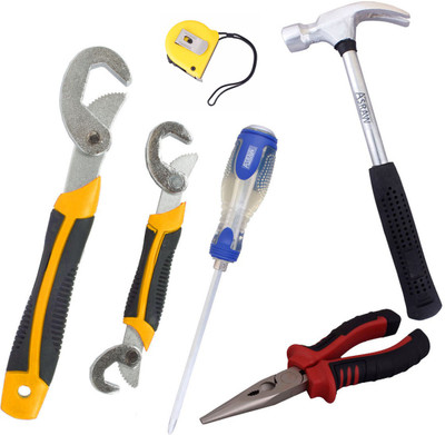 

Asraw Hand Tool Kit(6 Tools), Multicolor
