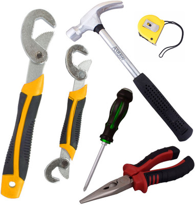 

Asraw Hand Tool Kit(6 Tools), Multicolor