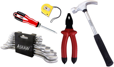 

Asraw Hand Tool Kit(13 Tools), Multicolor