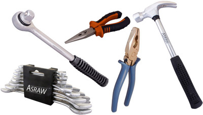 

Asraw Hand Tool Kit(13 Tools), Multicolor