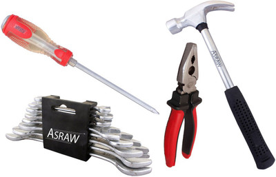 

Asraw Hand Tool Kit(12 Tools), Multicolor