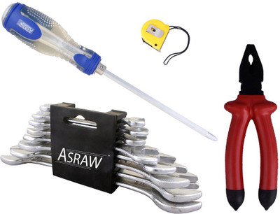 

Asraw Hand Tool Kit(12 Tools), Multicolor