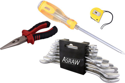 

Asraw Hand Tool Kit(12 Tools), Multicolor