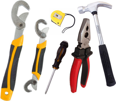 

Asraw Hand Tool Kit(6 Tools), Multicolor