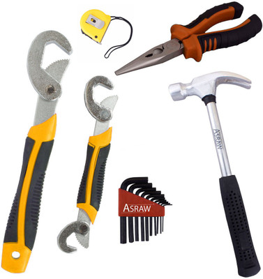 

Asraw Hand Tool Kit(6 Tools), Multicolor