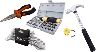 

Asraw Hand Tool Kit(13 Tools), Multicolor