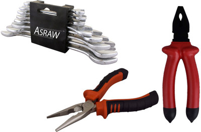 

Asraw Hand Tool Kit(11 Tools), Multicolor