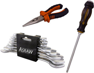 

Asraw Hand Tool Kit(11 Tools), Multicolor