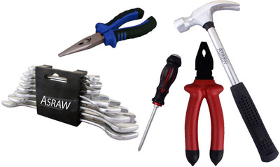 

Asraw Hand Tool Kit(13 Tools), Multicolor
