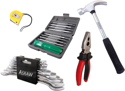 

Asraw Hand Tool Kit(13 Tools), Multicolor