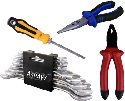 

Asraw Hand Tool Kit(12 Tools), Multicolor
