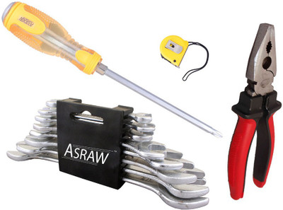 

Asraw Hand Tool Kit(12 Tools), Multicolor