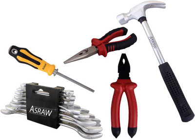 

Asraw Hand Tool Kit(13 Tools), Multicolor