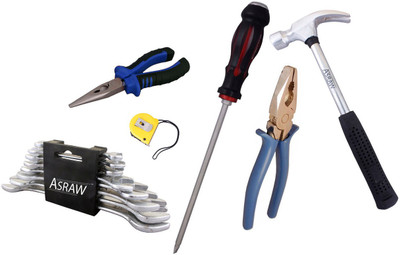 

Asraw Hand Tool Kit(14 Tools), Multicolor