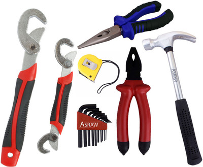 

Asraw Hand Tool Kit(7 Tools), Multicolor