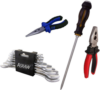 

Asraw Hand Tool Kit(12 Tools), Multicolor