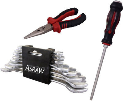 

Asraw Hand Tool Kit(11 Tools), Multicolor