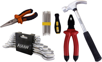 

Asraw Hand Tool Kit(13 Tools), Multicolor