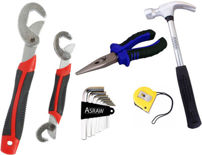 

Asraw Hand Tool Kit(6 Tools), Multicolor
