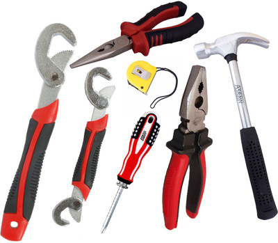 

Asraw Hand Tool Kit(7 Tools), Multicolor