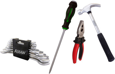 

Asraw Hand Tool Kit(12 Tools), Multicolor