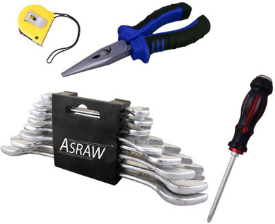 

Asraw Hand Tool Kit(12 Tools), Multicolor